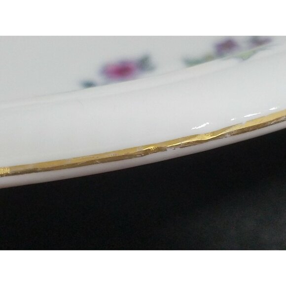 Bohemia Ceramic Works Floral Oval Vegetable Serving Dish Czechoslovakian 1945 - Picture 6 of 8